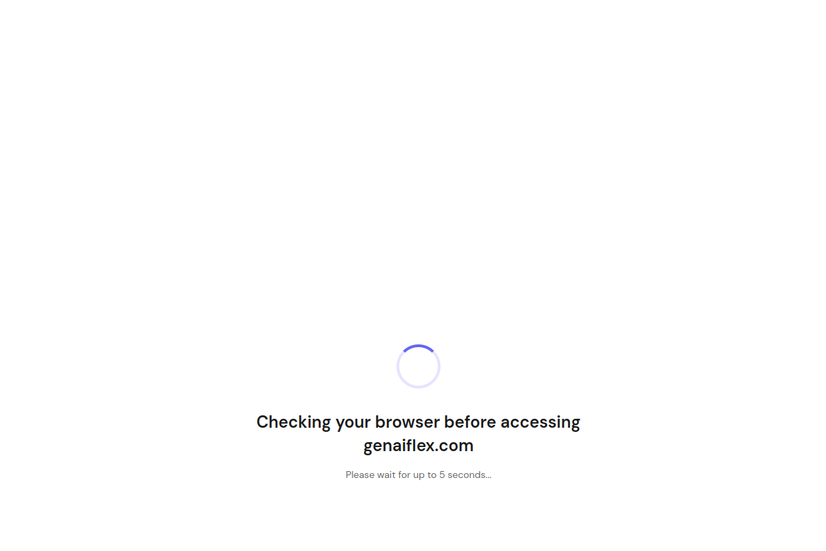 GenAI Flex website homepage screenshot